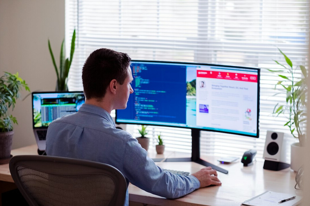 programmer developing insurance software
